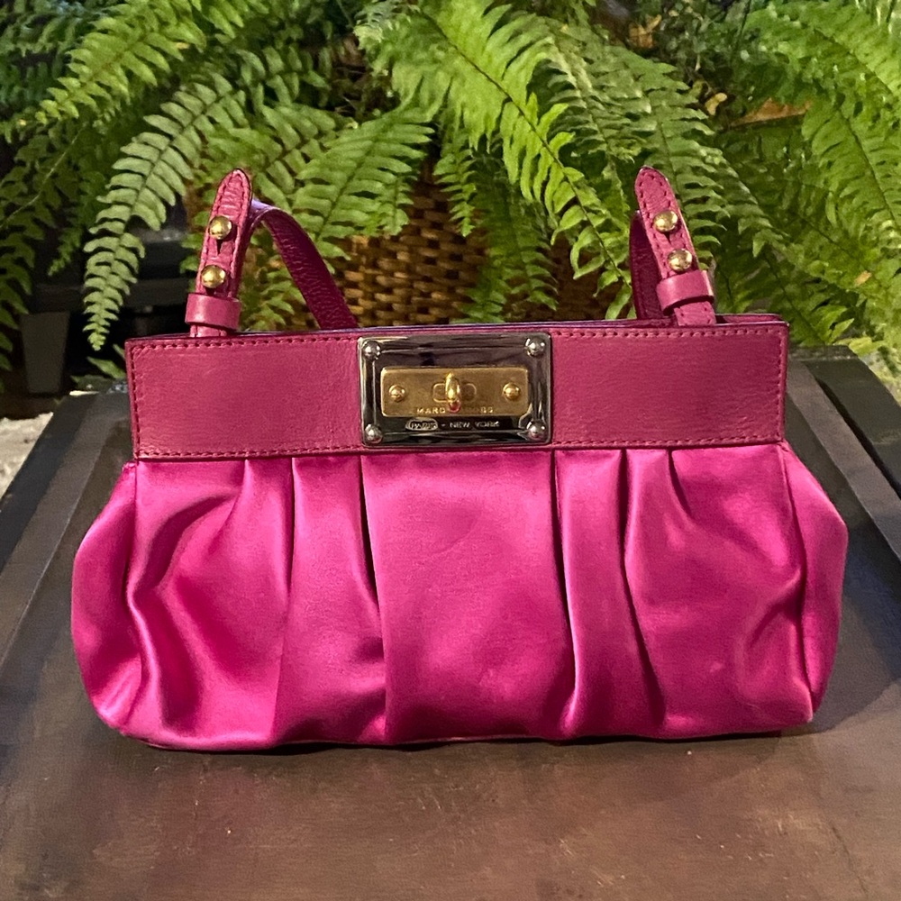 Marc Jacobs Pink Satin Clutch/Crossbody